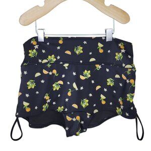 PICK 3 FOR $20 Pink Victoria's Secret Cinch Swim Shorts Shortie Fruit Black Sz S